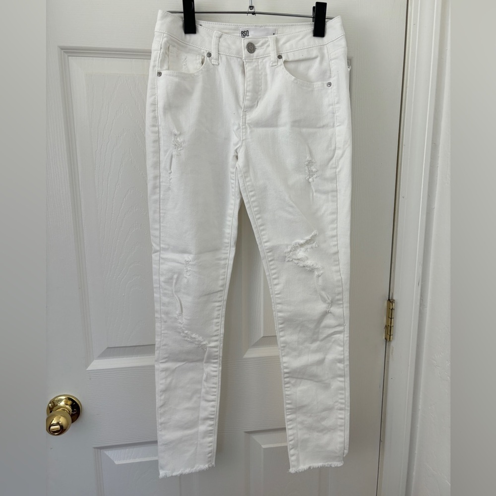 Women’s‎ White RSQ Jeans Baja Ankle Size One